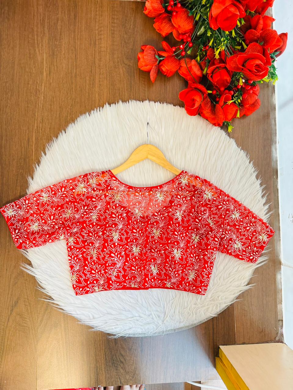 Organza Twist- Designer Organza Blouse