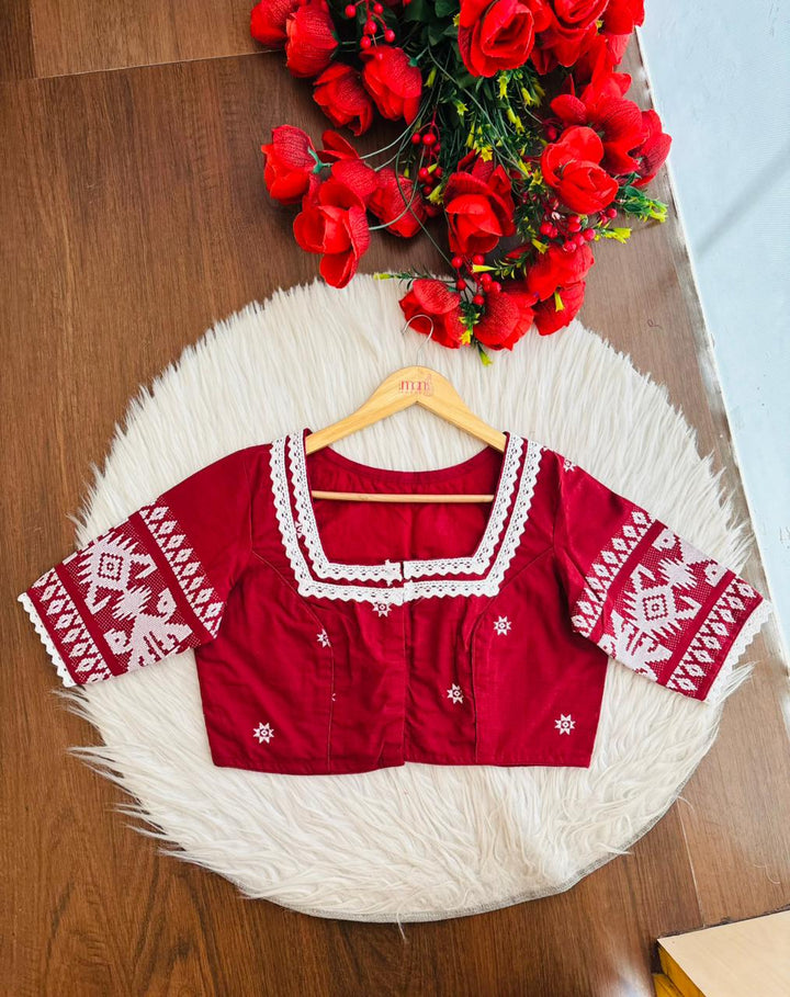 Bong Crush Jamdani (Designer Blouse)