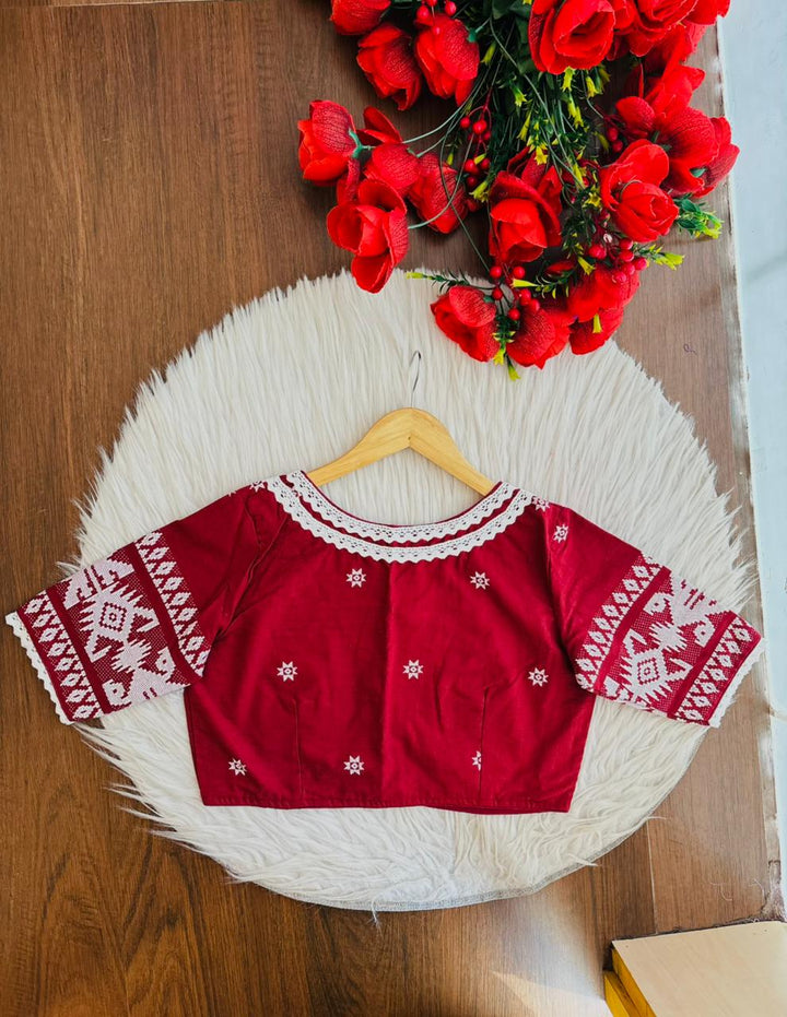 Bong Crush Jamdani (Designer Blouse)