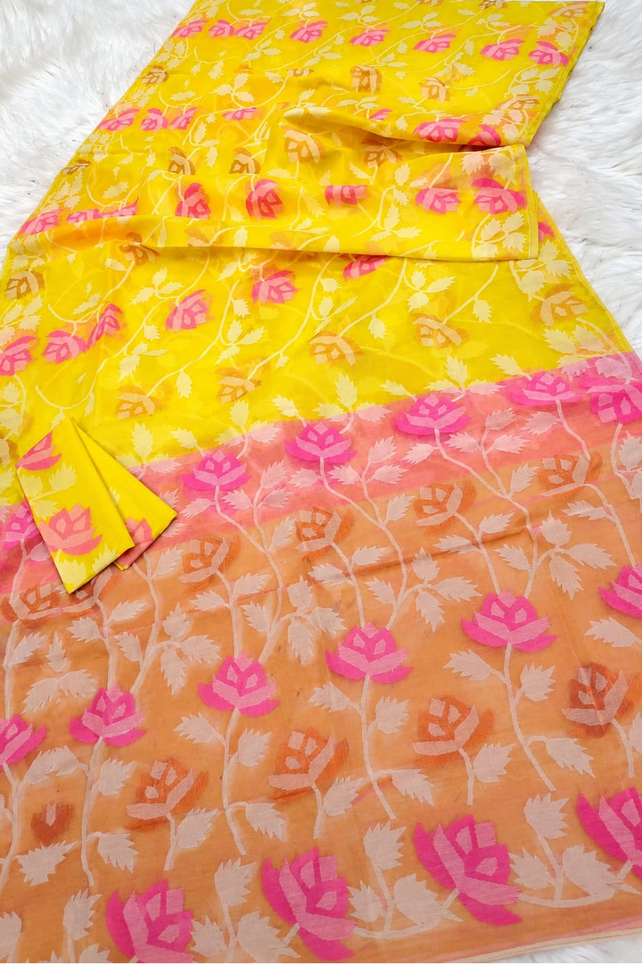 Sheser Kabita Dhakai Jamdani Saree