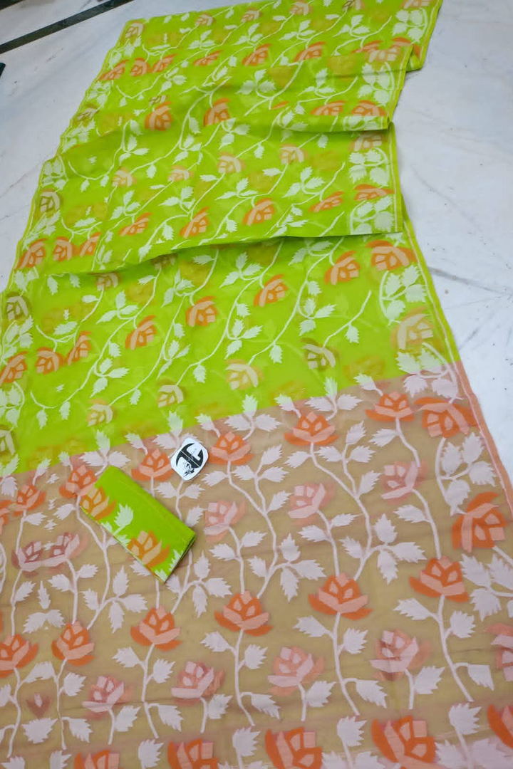 Sheser Kabita Dhakai Jamdani Saree