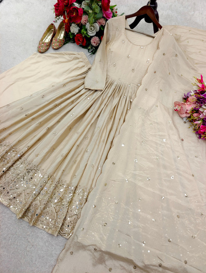 Elora Grace Partywear Chinon Gown Set