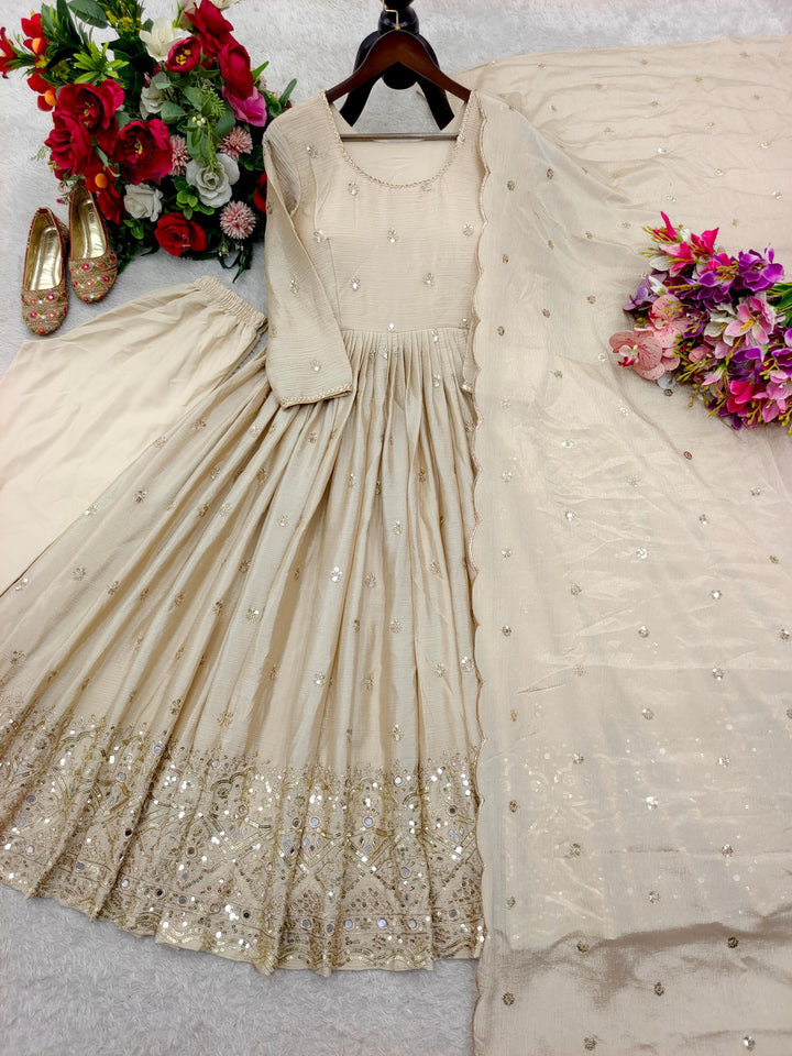 Elora Grace Partywear Chinon Gown Set