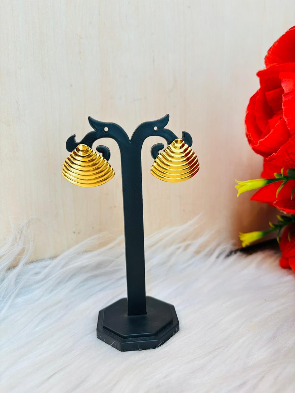 A Unique Cone- Metal Earrings