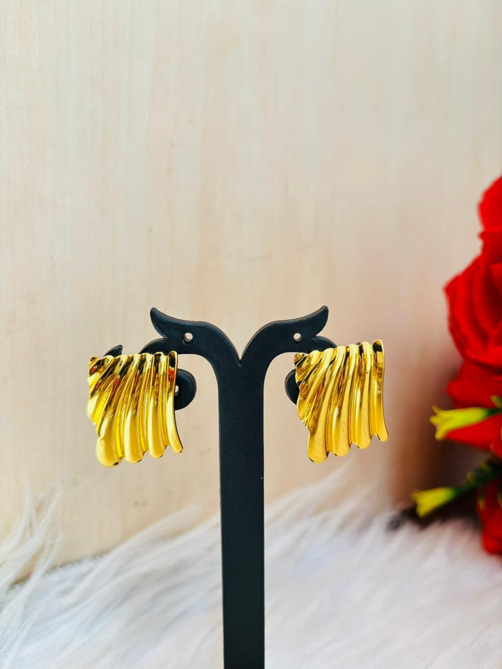 Pleats Design - Metal Earrings