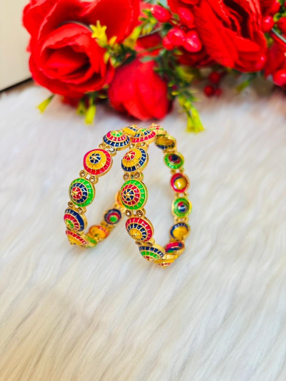 Rajwadi Bangles  (Bangle Set)