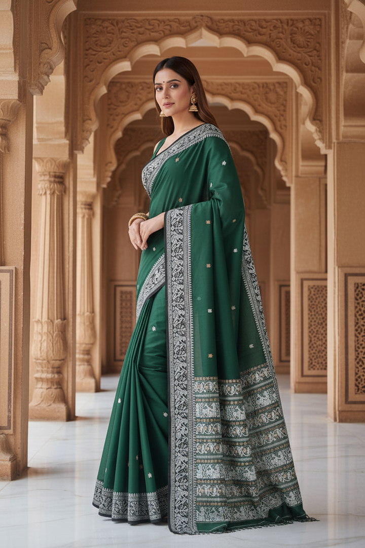 Ethereal Epics Cotton Baluchari Saree