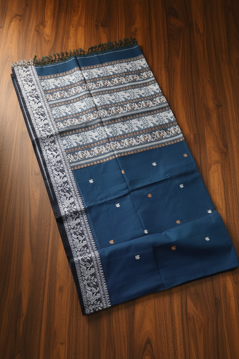 Ethereal Epics Cotton Baluchari Saree