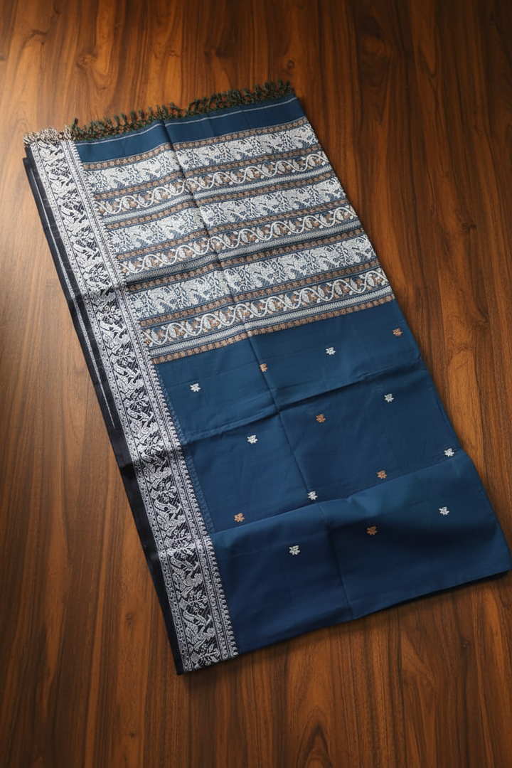 Ethereal Epics Cotton Baluchari Saree