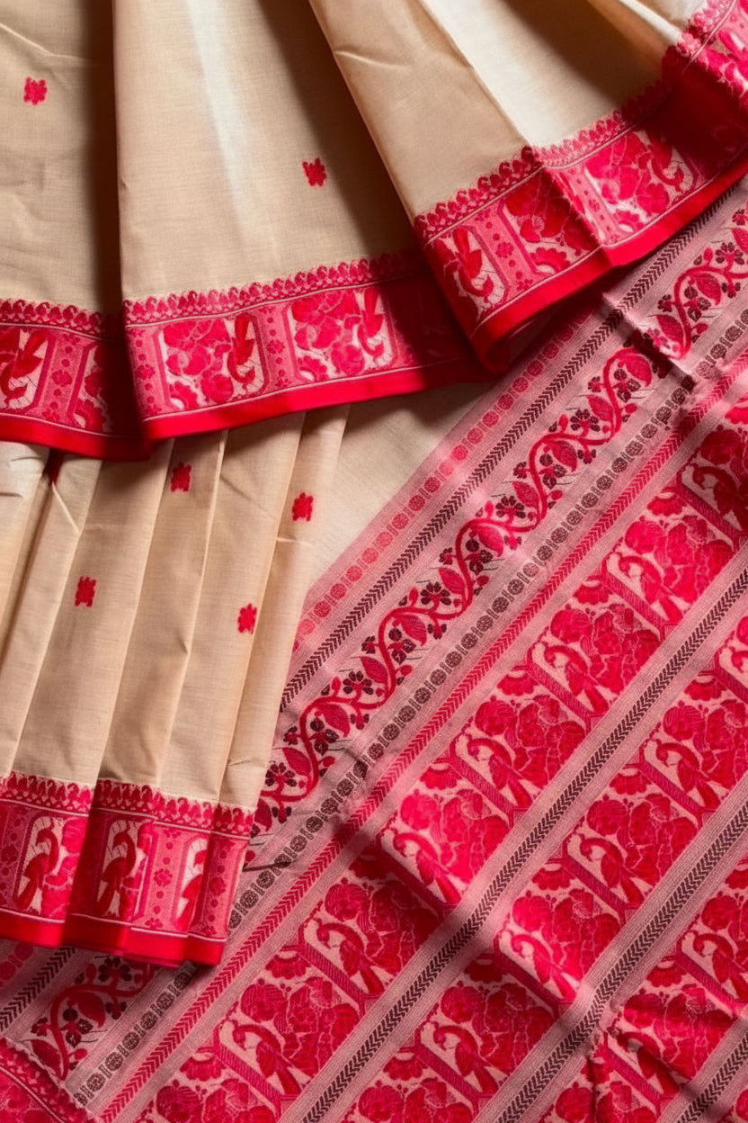 Ethereal Epics Cotton Baluchari Saree