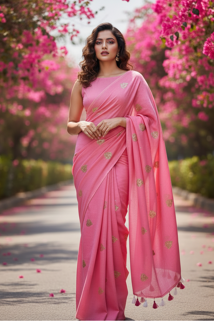 Bosonto Bilash Mul Cotton Saree