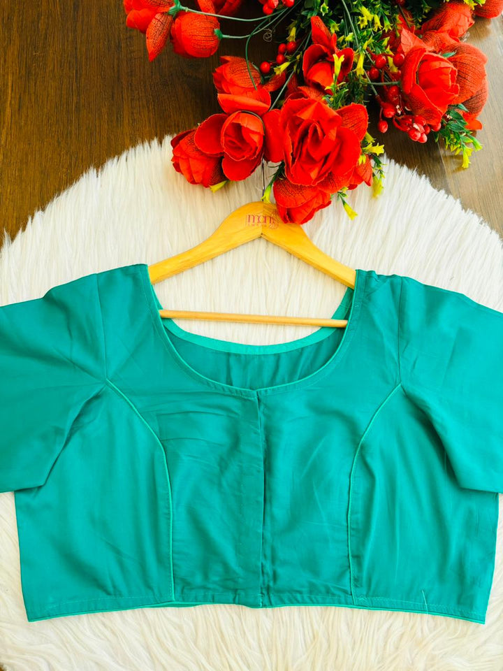 Peacock Slik Tailored Blouse
