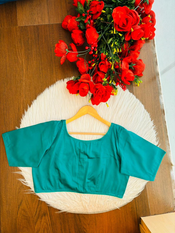 Peacock Slik Tailored Blouse