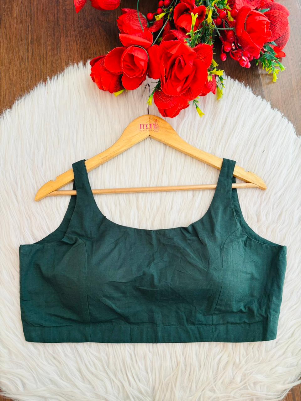 Forest Fern Designer Silk Blouse