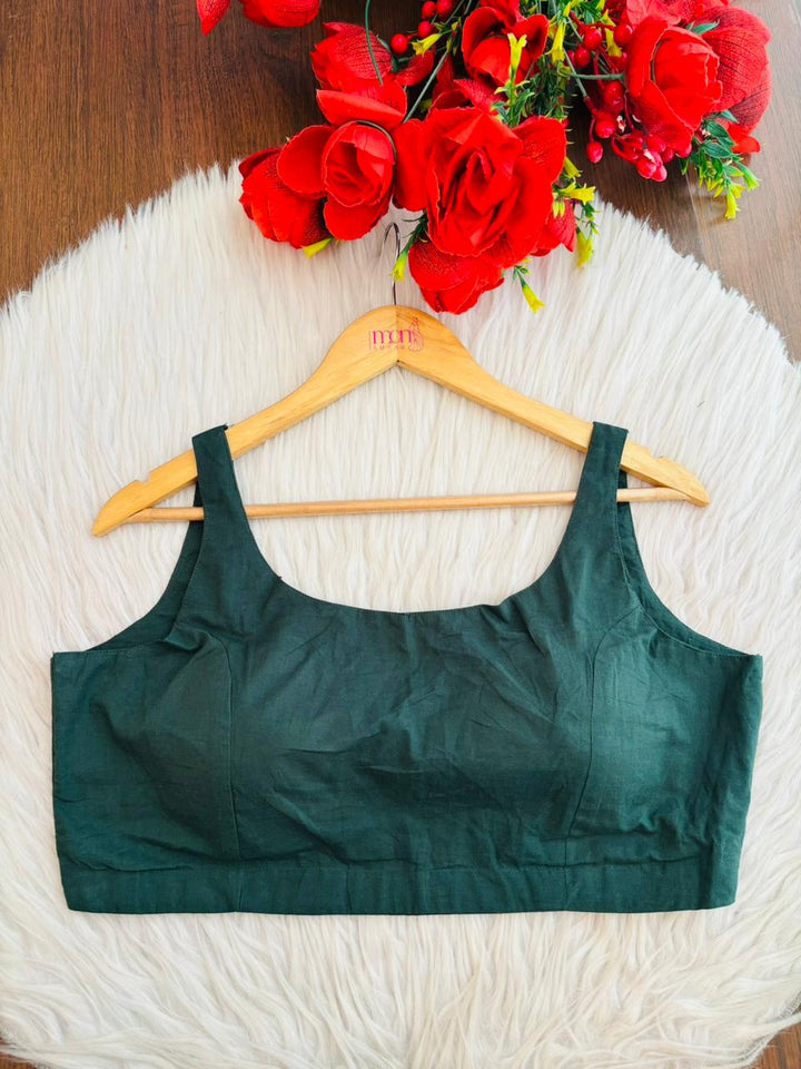 Forest Fern Designer Silk Blouse