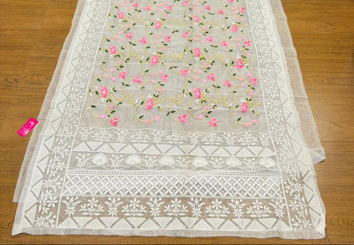 Petal Poetry Organza Saree