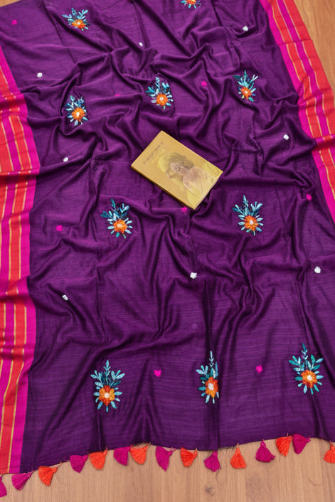 Jasmine Flora Cotton Saree