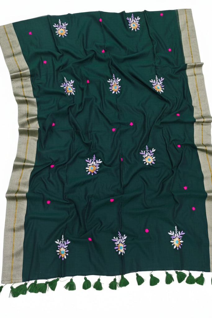 Jasmine Flora Cotton Saree
