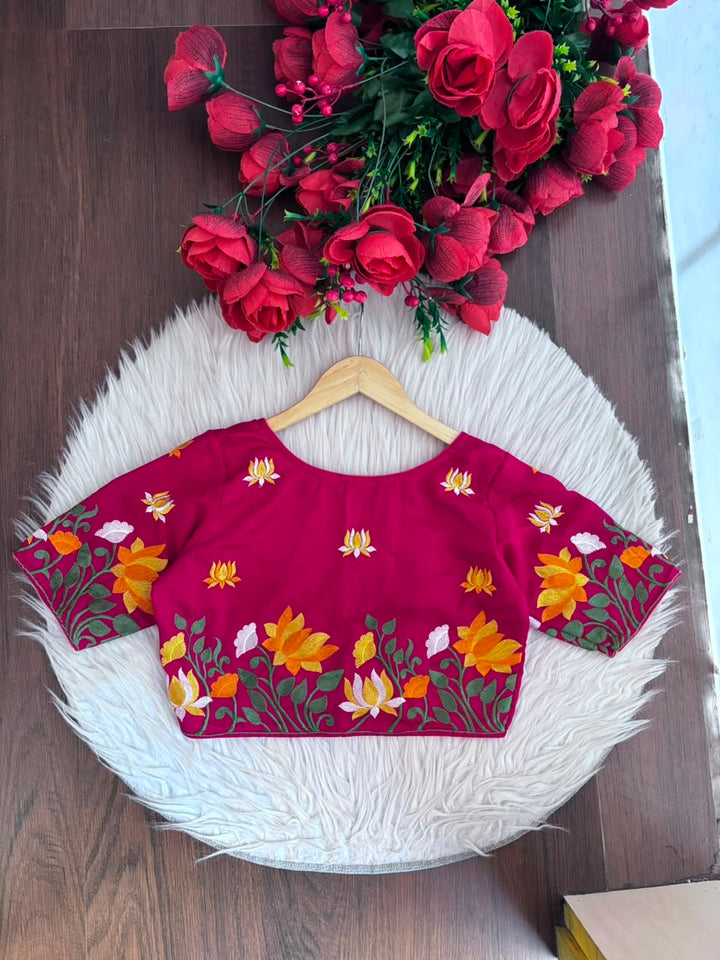 Lost in Lotus  -Designer Blouse
