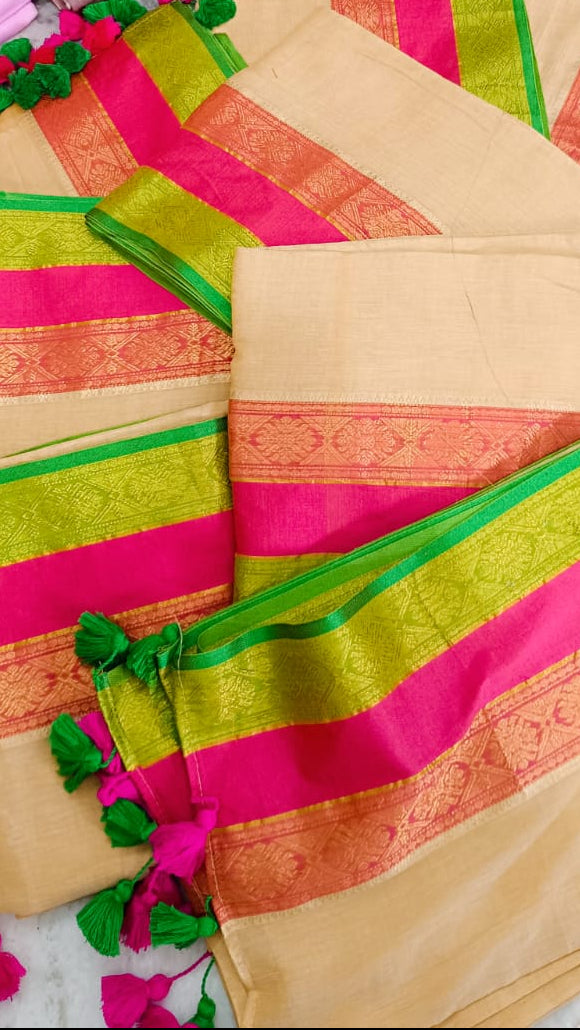 Shwetanjali Mul Cotton Saree