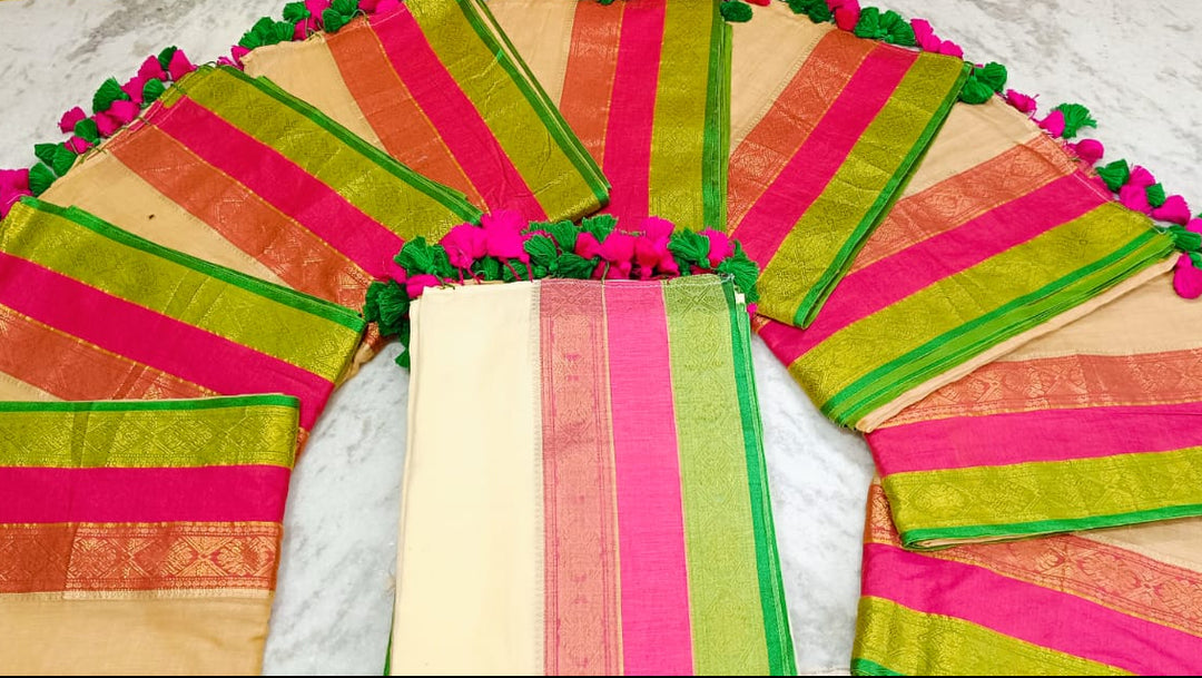 Shwetanjali Mul Cotton Saree