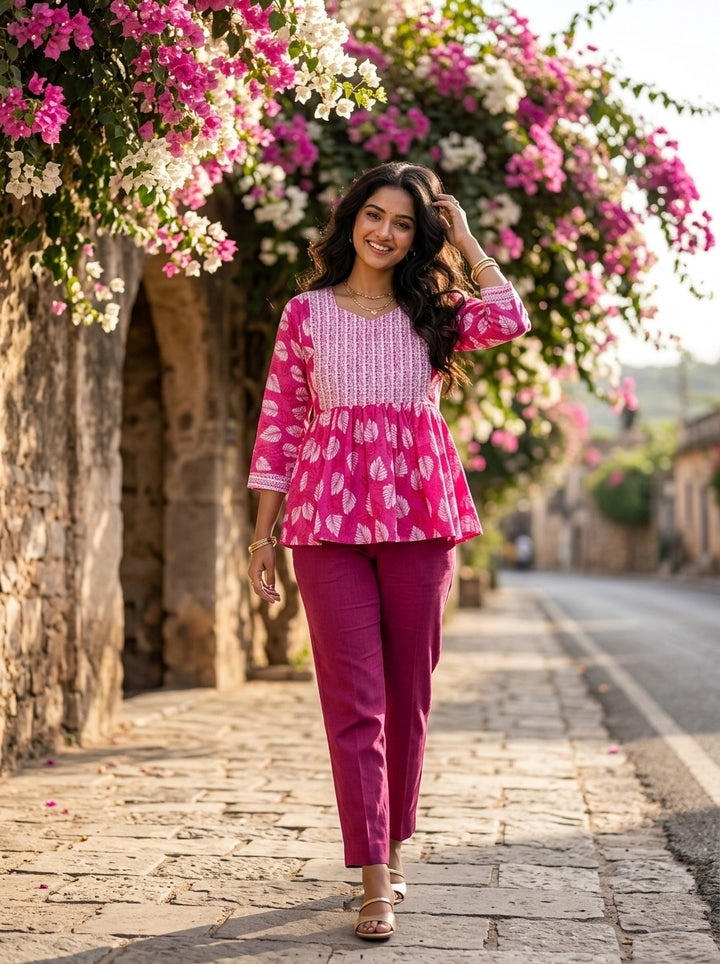 Pink Sale-Cotton Kurti