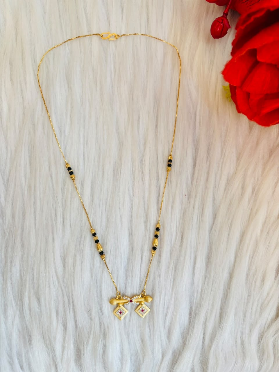 The Ruby Twin- Mangalsutra(Combo-4)