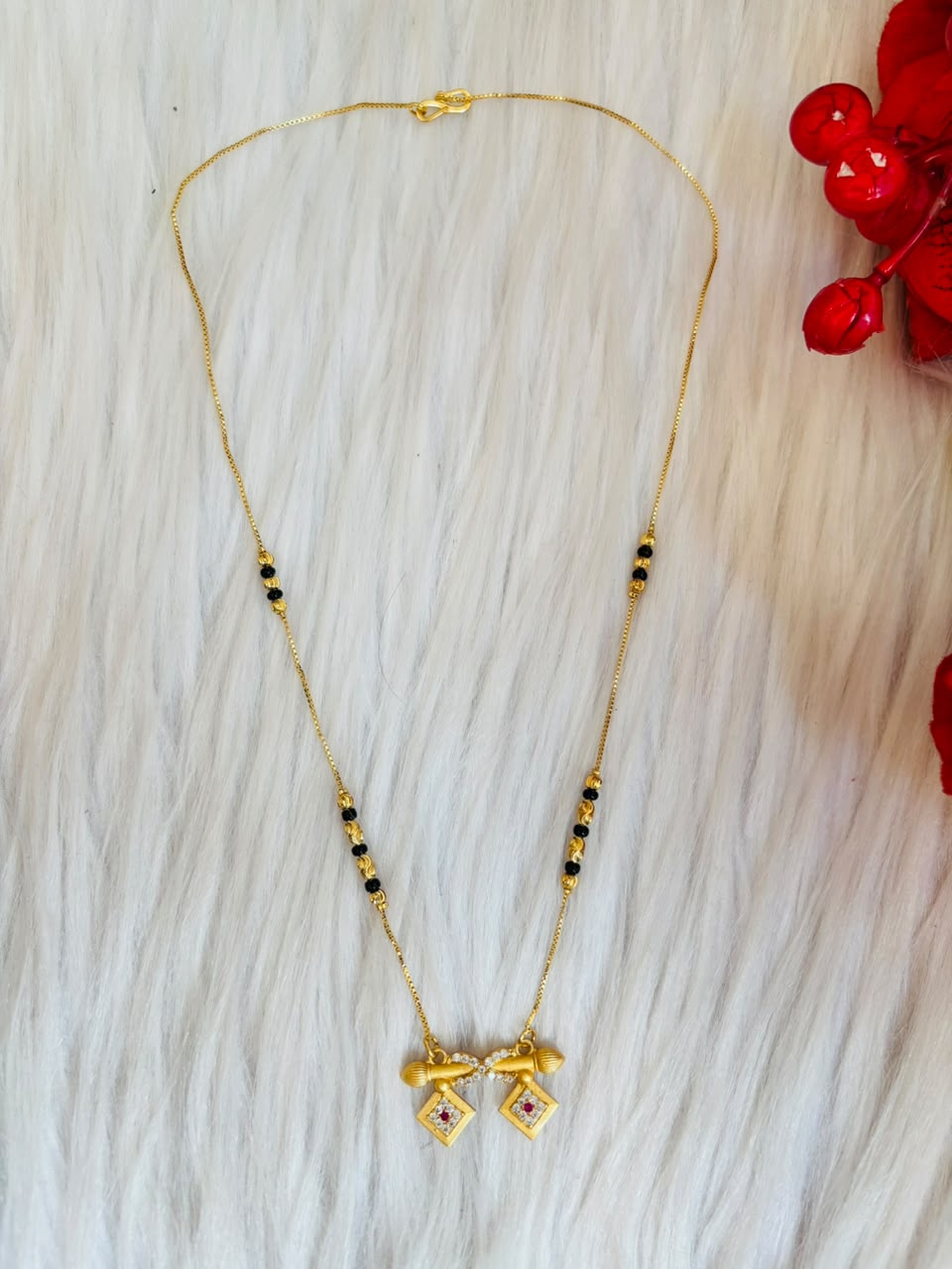 The Ruby Twin- Mangalsutra(Combo-5)