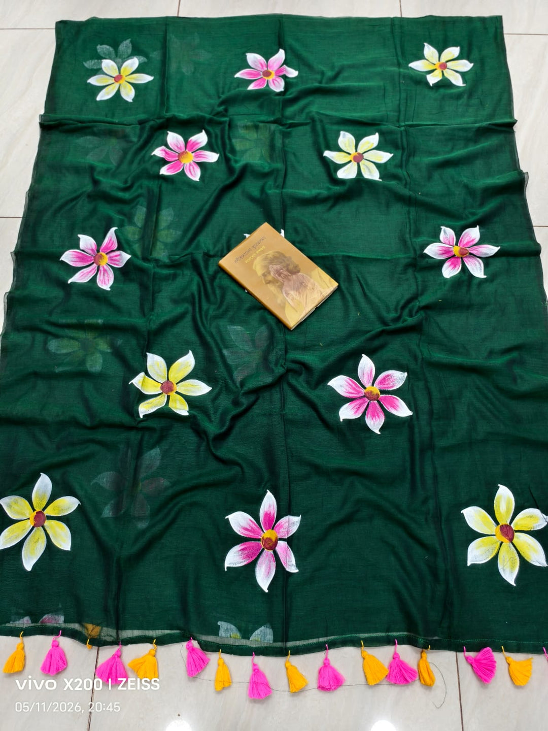 Kanak Pushpo Mul Cotton Saree