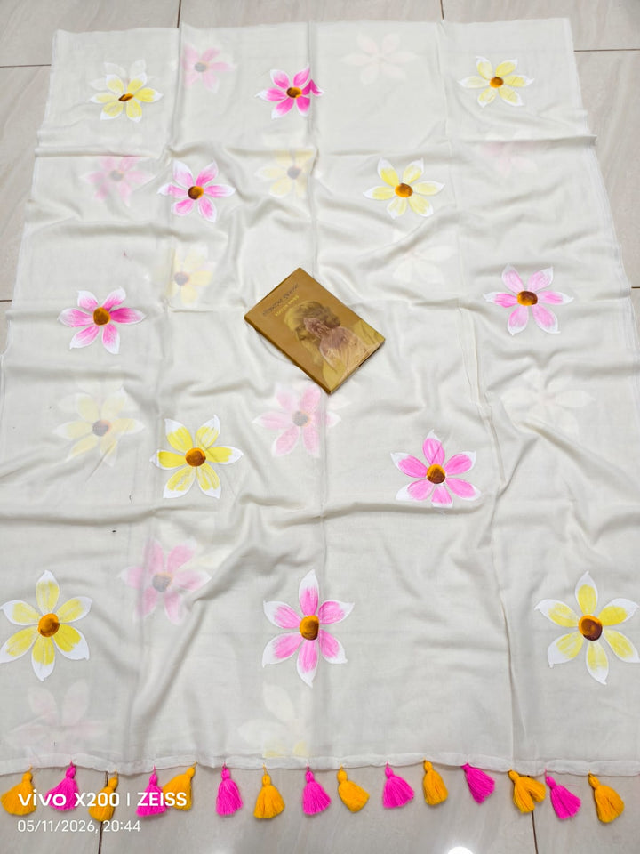 Kanak Pushpo Mul Cotton Saree
