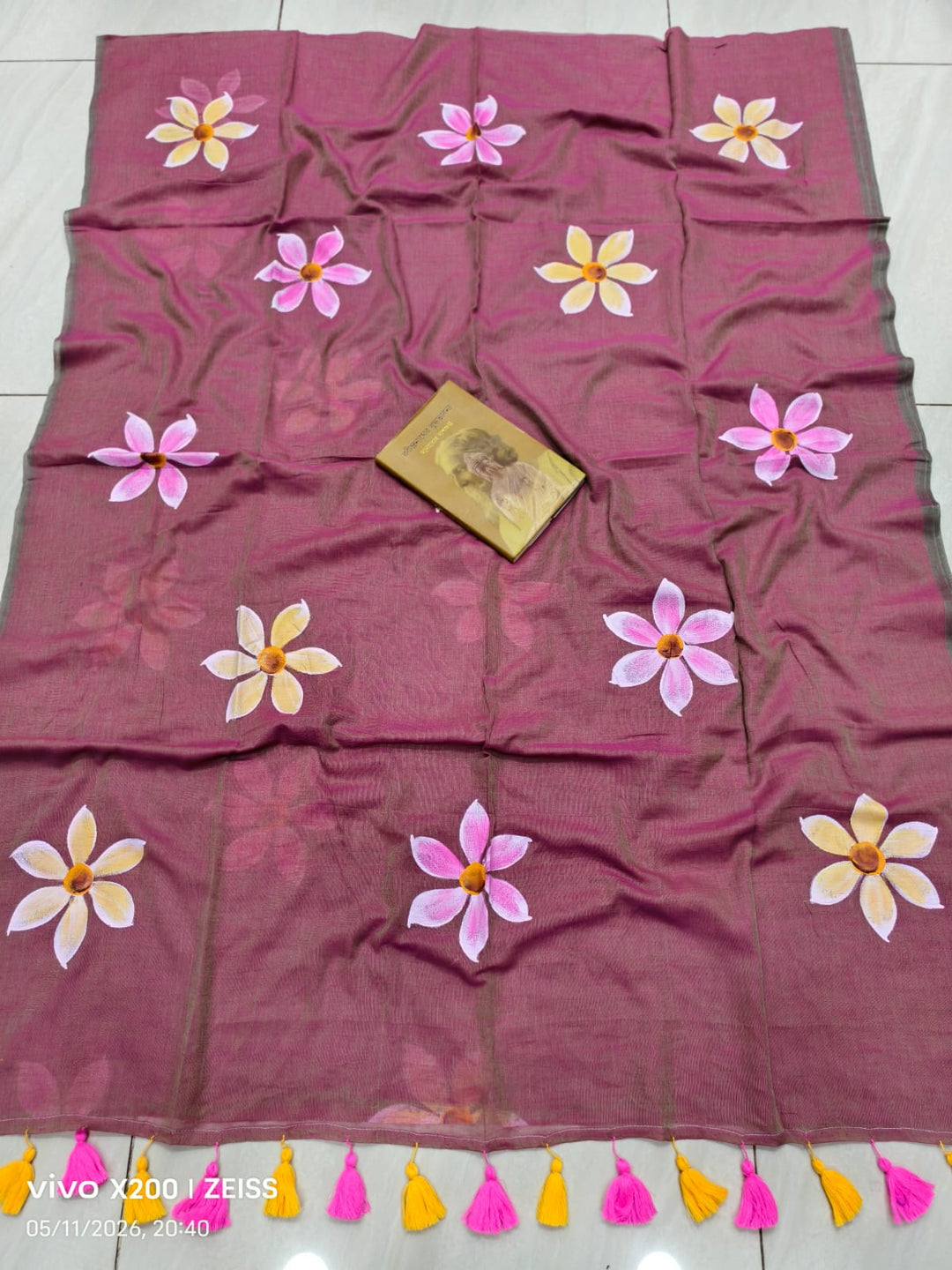 Kanak Pushpo Mul Cotton Saree