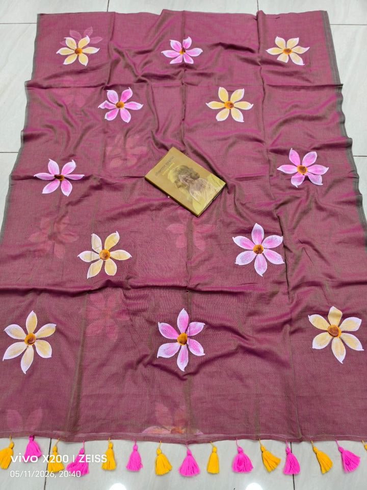 Kanak Pushpo Mul Cotton Saree