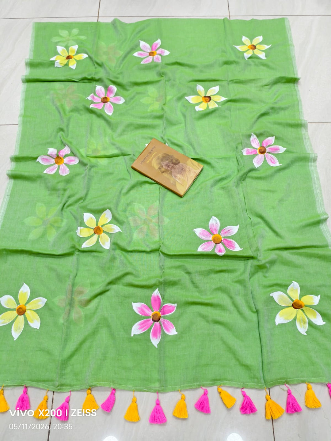 Kanak Pushpo Mul Cotton Saree