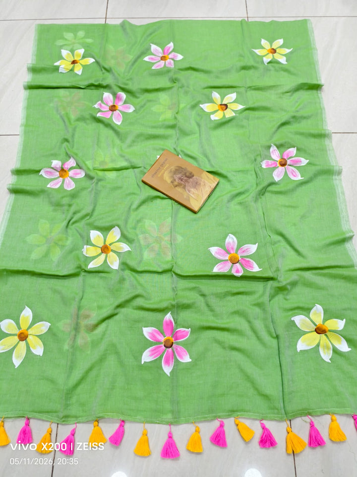 Kanak Pushpo Mul Cotton Saree