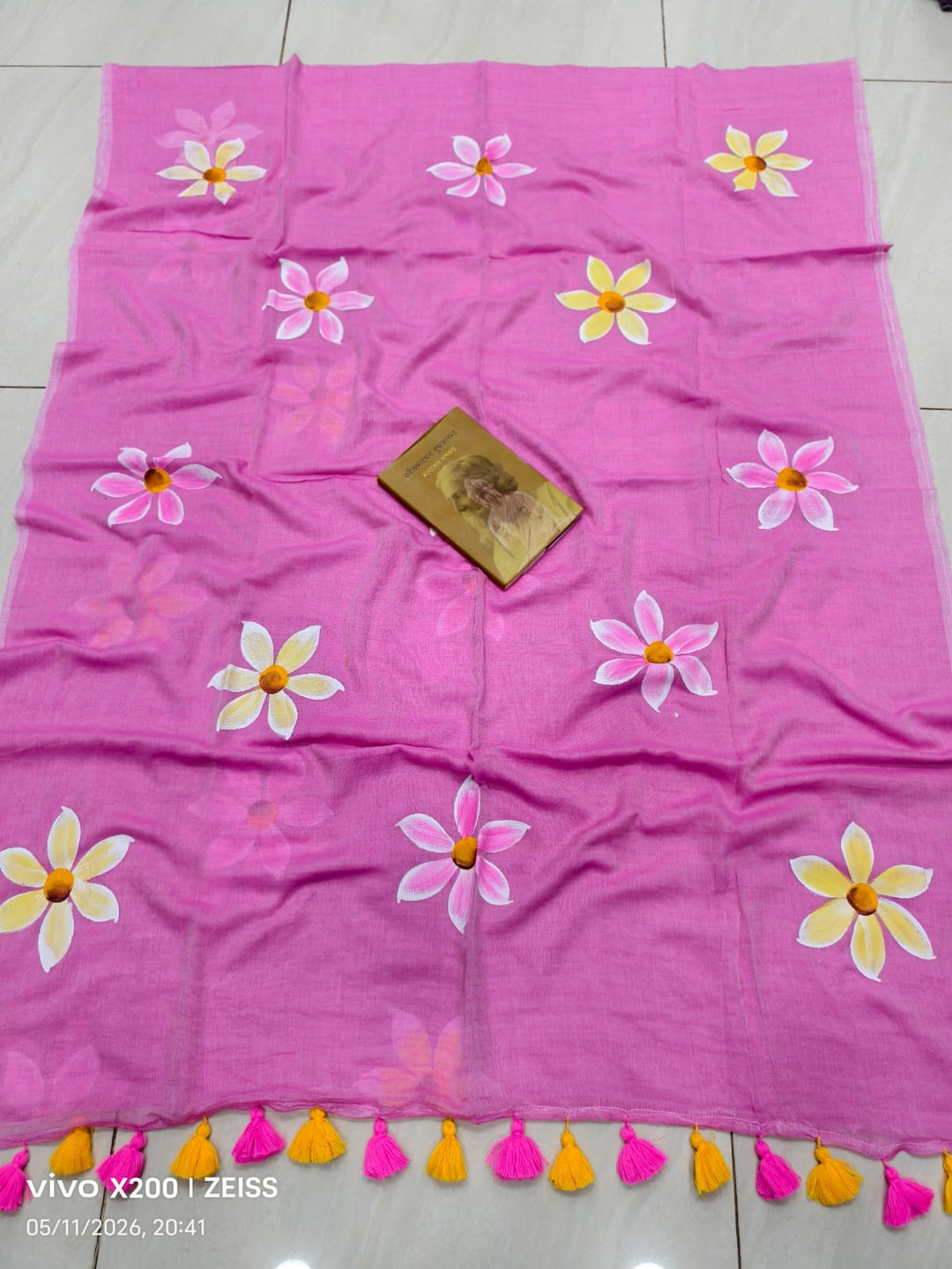Kanak Pushpo Mul Cotton Saree