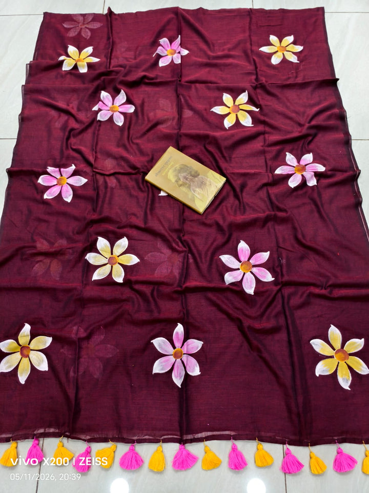 Kanak Pushpo Mul Cotton Saree