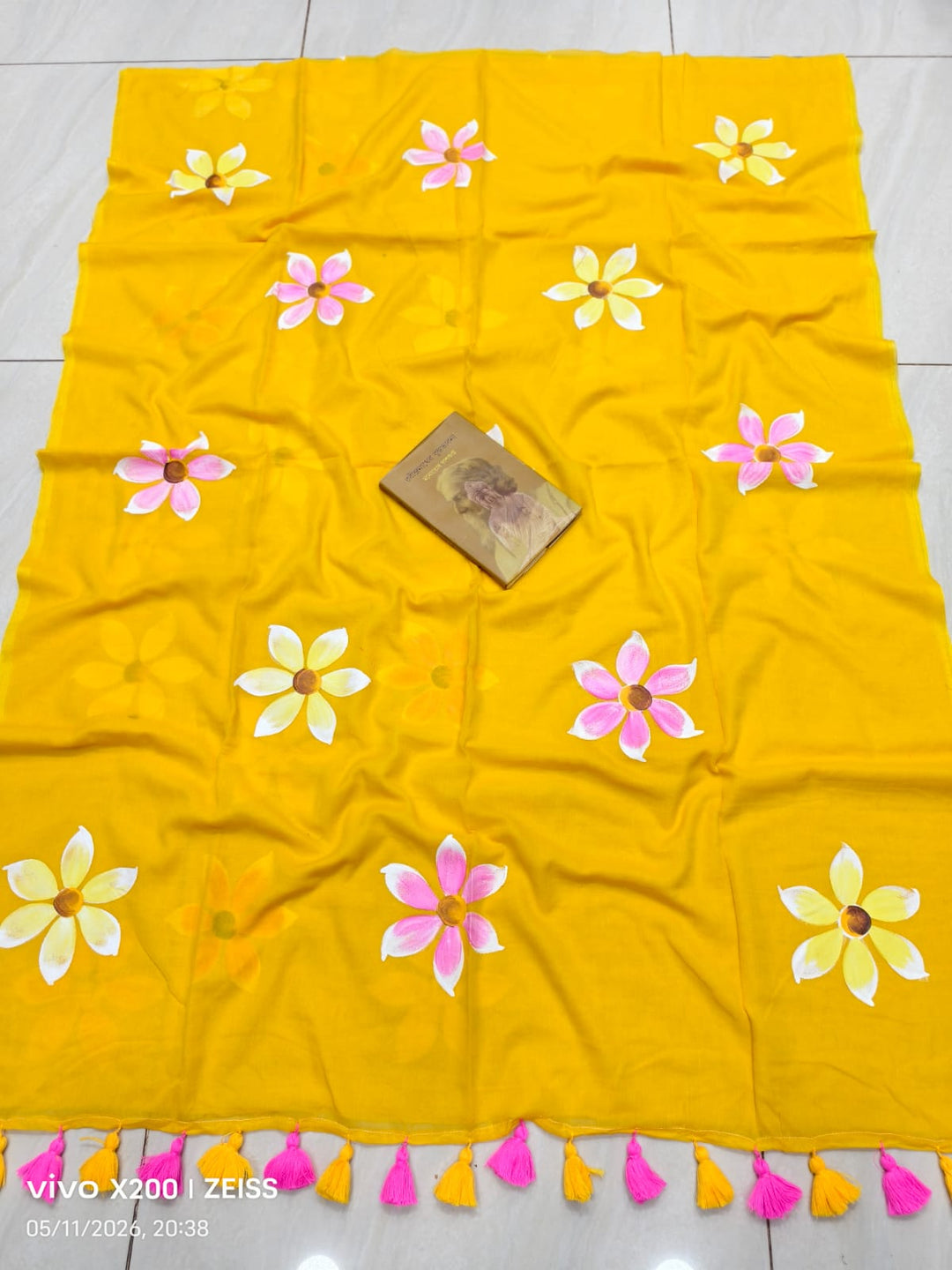 Kanak Pushpo Mul Cotton Saree