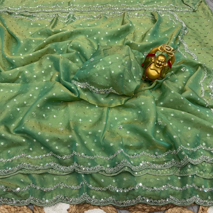 Shine Crystal Silk Saree