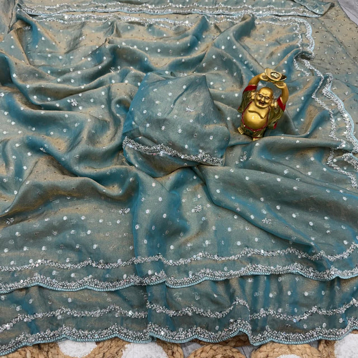 Shine Crystal Silk Saree