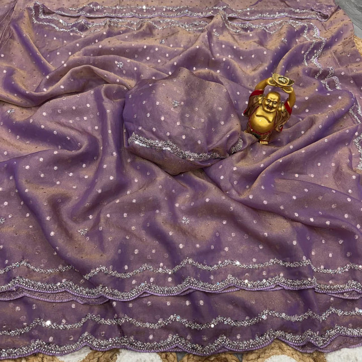 Shine Crystal Silk Saree