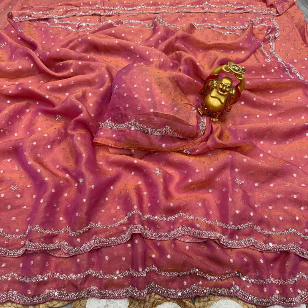 Shine Crystal Silk Saree