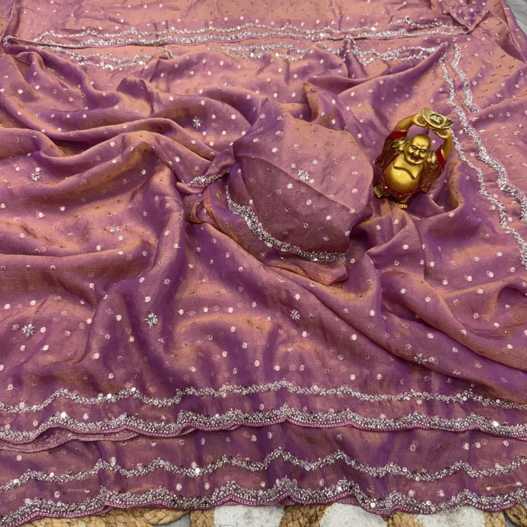 Shine Crystal Silk Saree