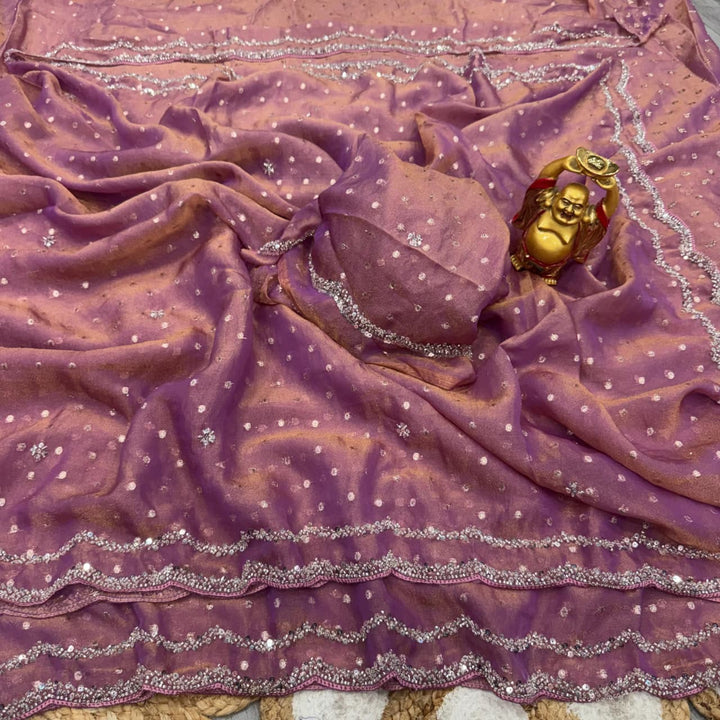 Shine Crystal Silk Saree