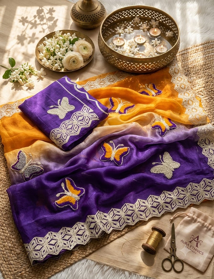 Traveling In Luxury- Fancy Silk Saree