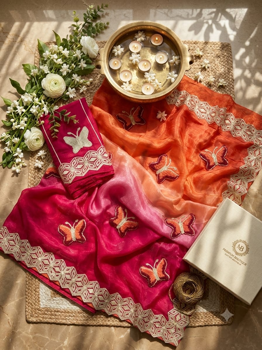Traveling In Luxury- Fancy Silk Saree