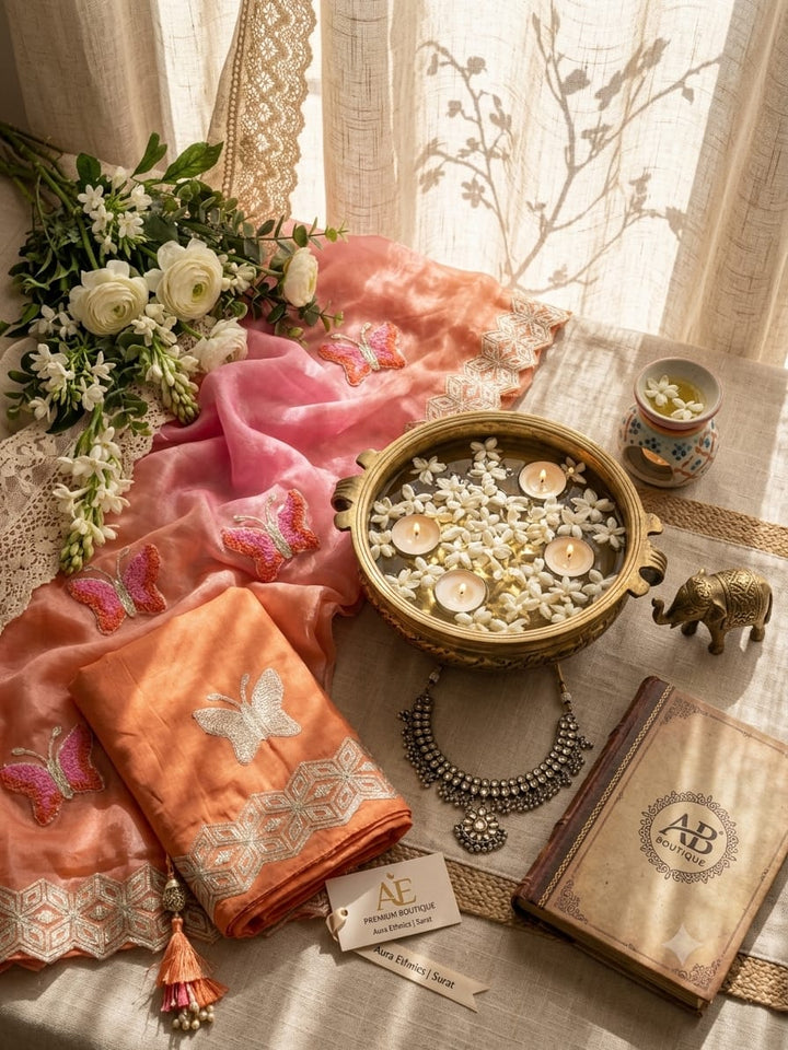 Traveling In Luxury- Fancy Silk Saree
