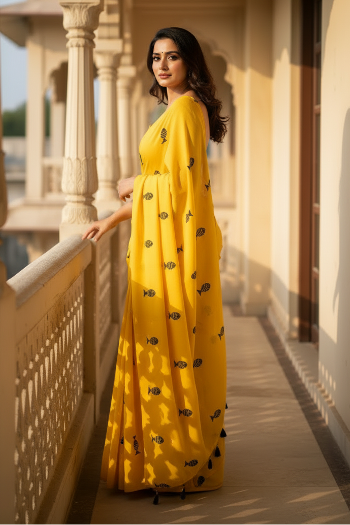 Sagarika Mul Cotton Saree