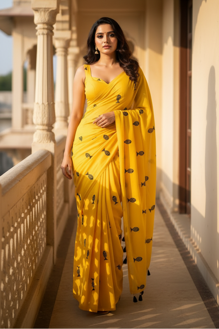 Sagarika Mul Cotton Saree