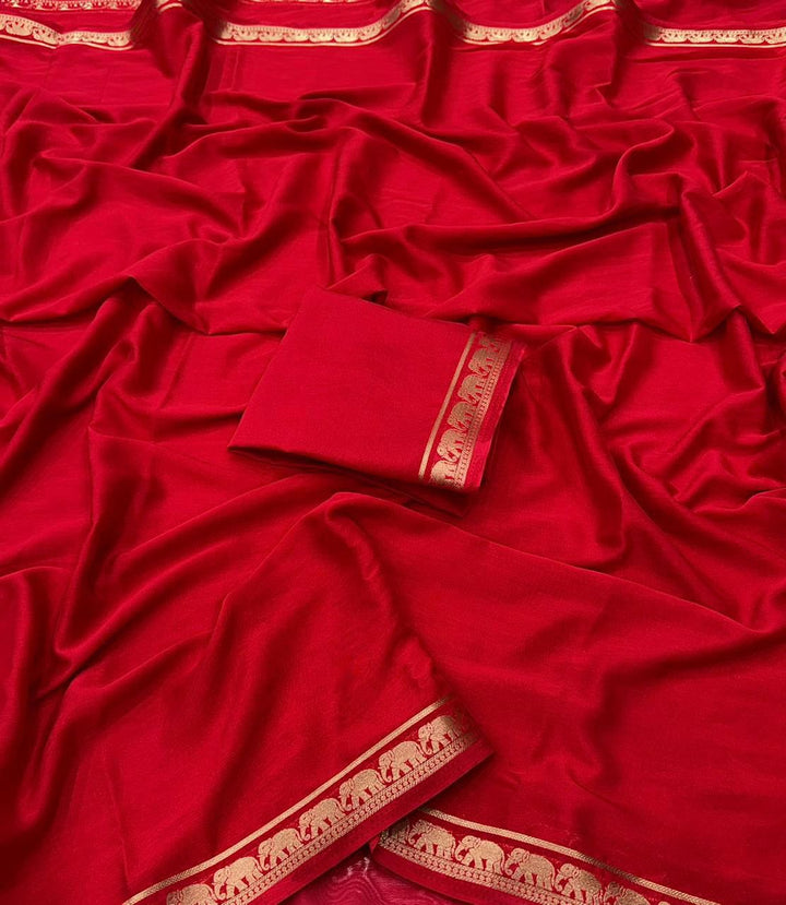 Kunjara in Style Crepe Silk Saree