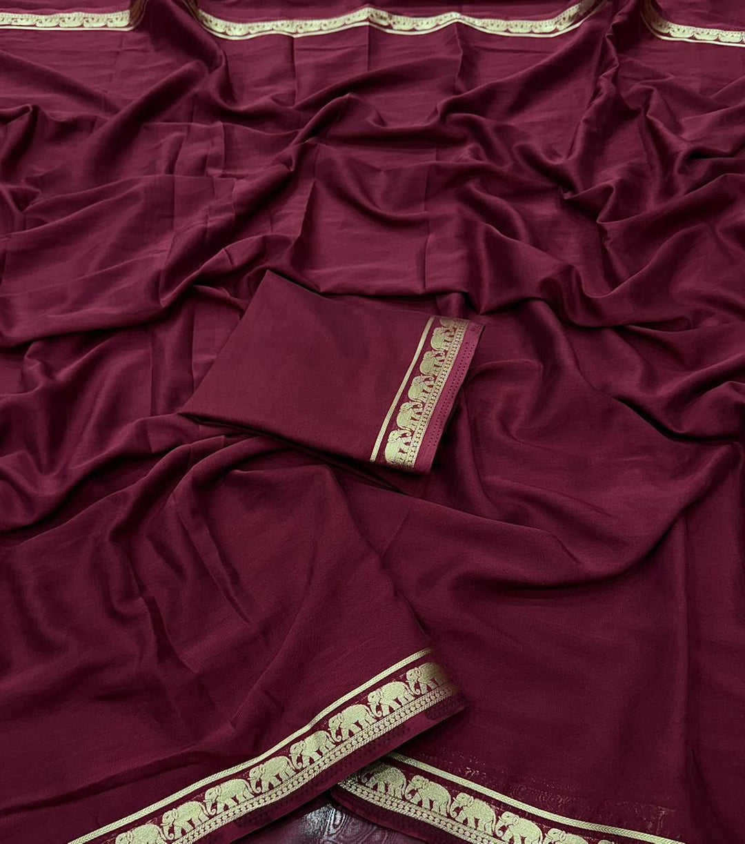 Kunjara in Style Crepe Silk Saree